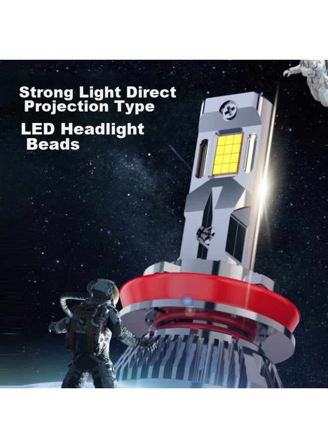 SAST Xianke Car Led Headlights, Laser Headlights, Low Beam, High Beam, Modified Ultra-bright Bulbs, H7 [2-pack] - Image 1