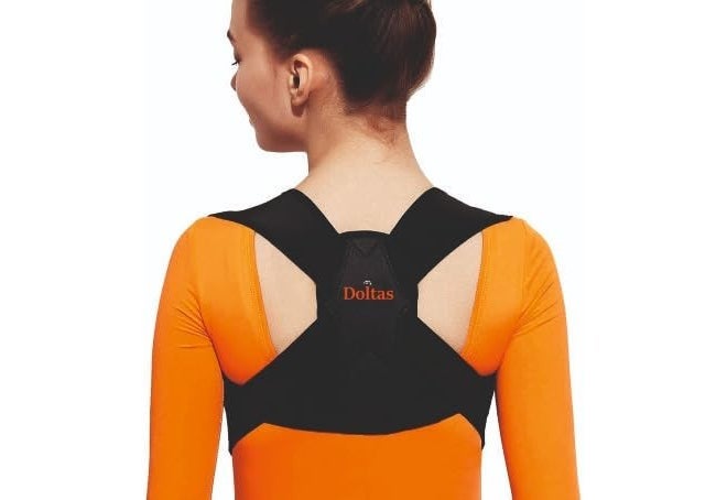 DOLTAS Clavicle Support – Posture Corrector Belt for Men & Women | Back Support Belt | Shoulder Support Belt for Shoulder Fatigue Relief & Upper Back Pain (Universal Size) - Image 1