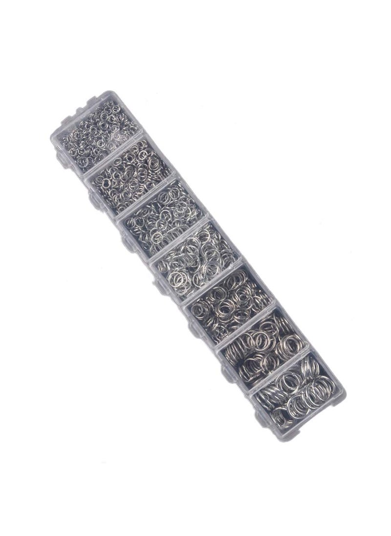DIY Crafts - Diy Crafts 14667 8 10mm Gold Silver Color Open Jump Rings Split Rings Link Loop for Diy Jewelry Making Findings Connector, Pack of 2 Box, Bronze (Antique) - Image 1