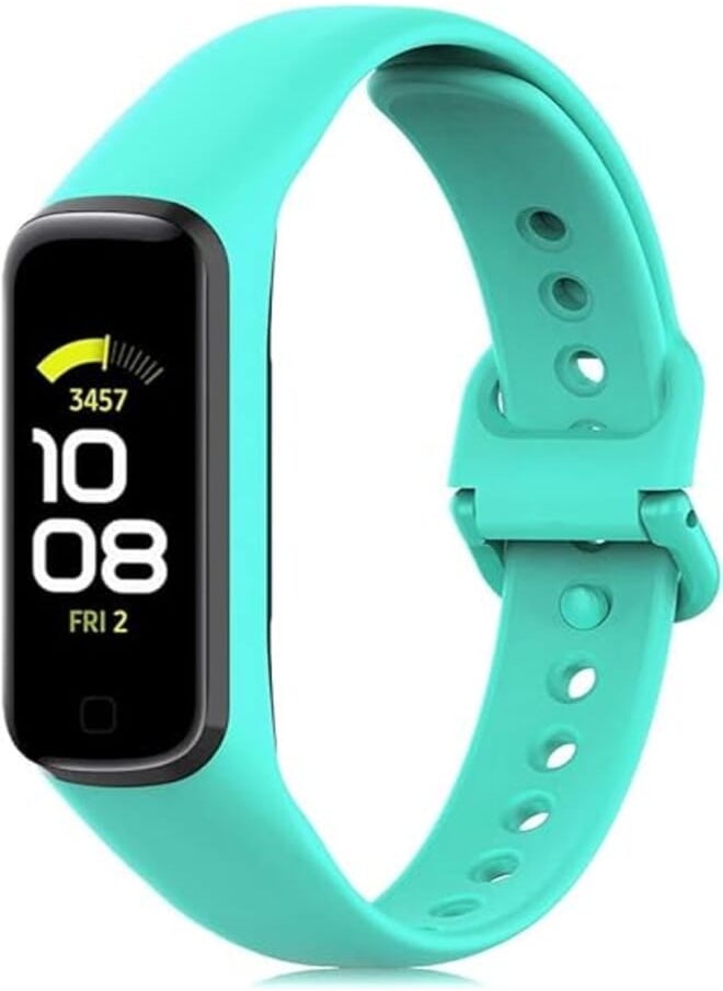 Next Next store Compatible with Samsung Galaxy Fit 2 (SM-R220) Fitness Tracker Strap Adjustable Soft Silicone Replacement Band for Women Men 