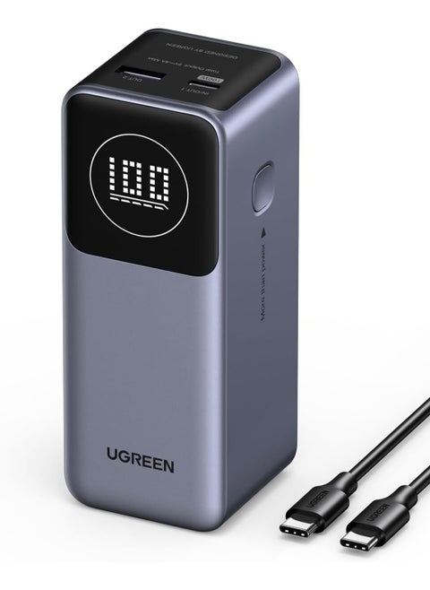 UGREEN Nexode Power Bank 12000mAh 100W Fast Charging with 1USB C 1USB A Portable Charger