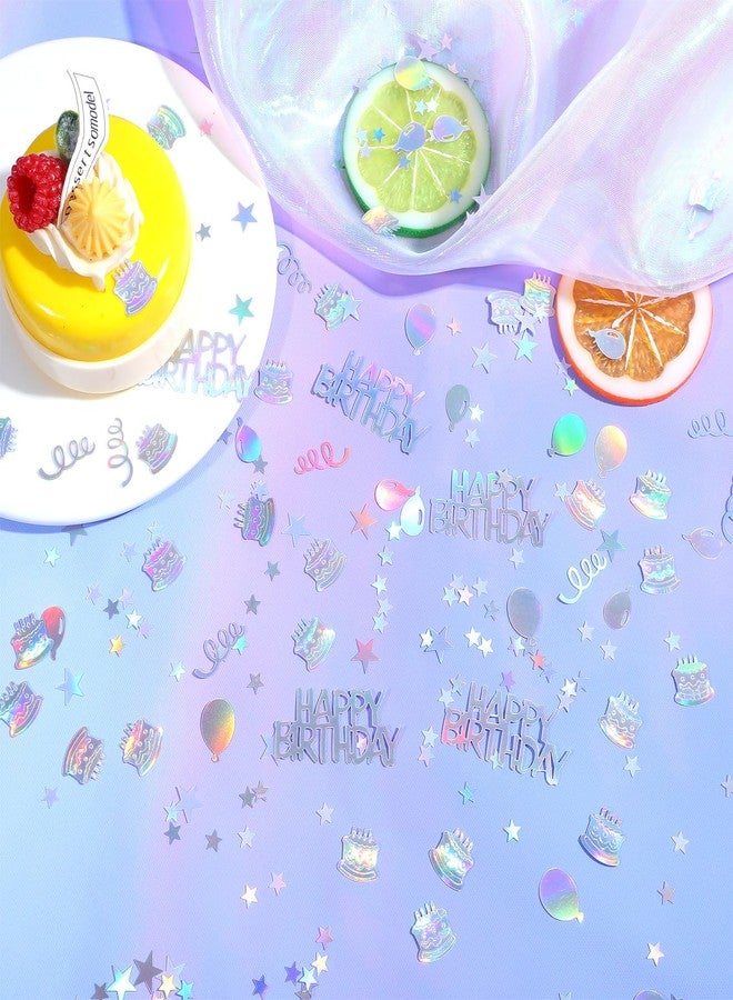 Larrel Happy Birthday Confetti for Table, Glitter Happy Birthday Confetti Metallic Colorful Party Confettis for DIY Crafts Festive Table Anniversary Party Decorations - Image 4