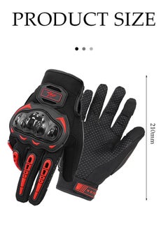 DUNISO Motorcycle gloves, touch screen riding full finger gloves,anti fall，anti slip and wear resistant, suitable for all seasons, suitable for motorcycles, bicycles, hiking, travel, rock climbing  - Image 2