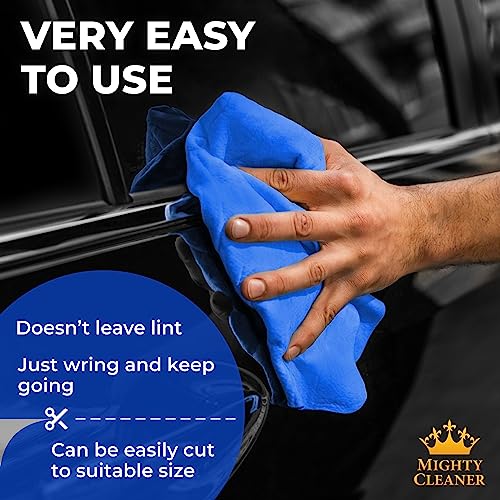 Mighty Cleaner Premium XL Shammy Towel for Car - 2pk (34”x25”) - Super Absorbent Chamois Towel for Car - Spots & Scratch-Free Shammy Cloth for Car Drying - Reusable Car Drying Towel - Image 5