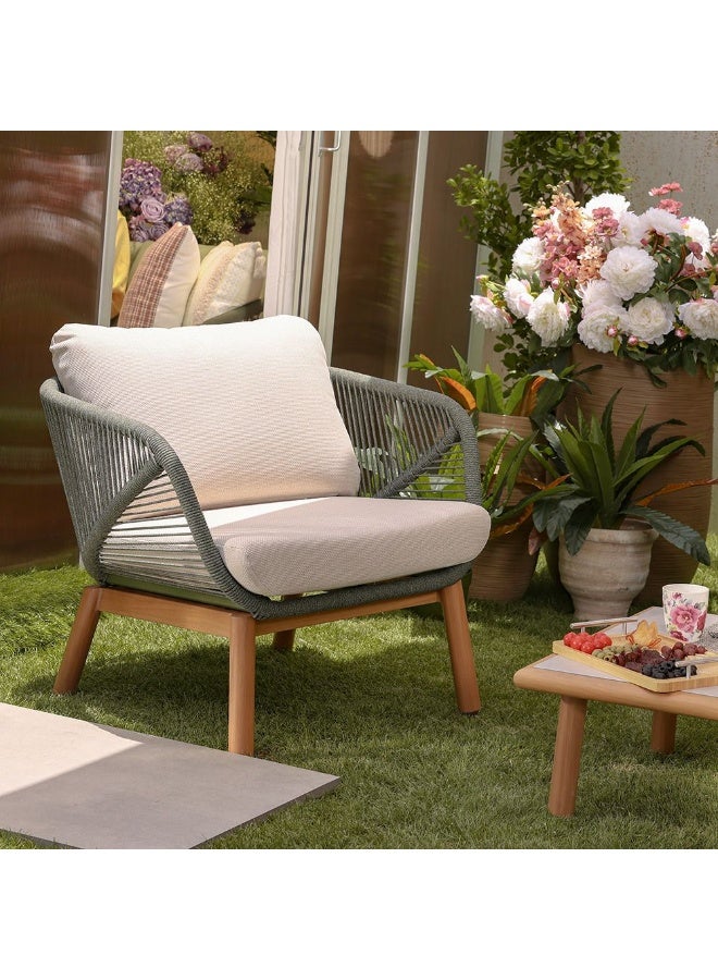 DANUBE HOME Omeya 5-Seater Outdoor Sofa Set | Aluminium Frame Garden Furniture | Modern Design Patio Sofaset | Outdoor Seating Table And Chairs For Lawn Garden - Image 4