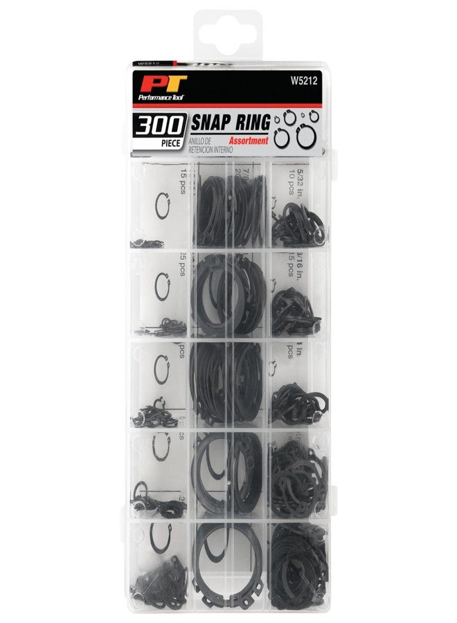 Performance Tool W5212 300pc External Snap Ring Assortment,Black - Image 5