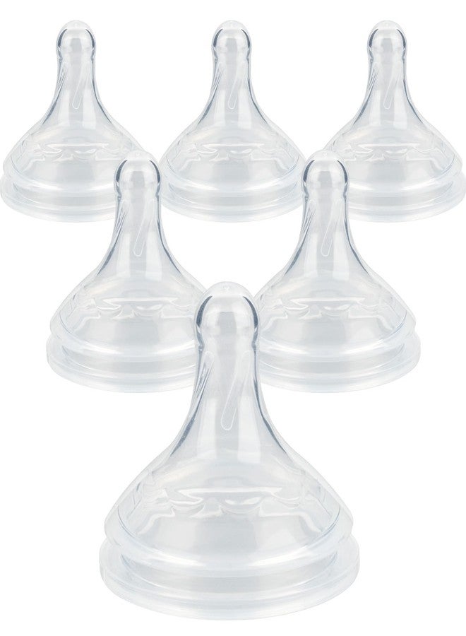 joyfeed Silicone Nipple for Dr.Brown's Wide-Nick Baby Bottle Bottles,Level 3 Bottle Nipples, Fast Flow, 6m+, 6 Count - Image 1