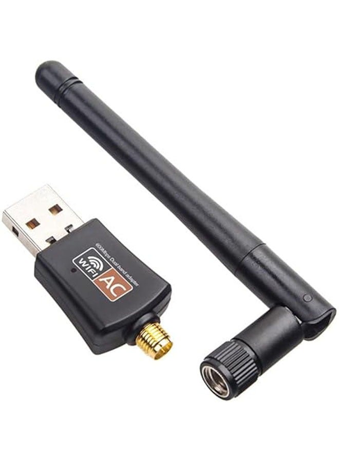 General 2.4/5 GHz 600 Mbps Dual-Band USB WiFi Adapter, Wireless Laptop Receiver, Network Adapter with Antenna, Compatible with Windows 11.10/8/7/XP/VISTA, MAC, Linux  - Image 2