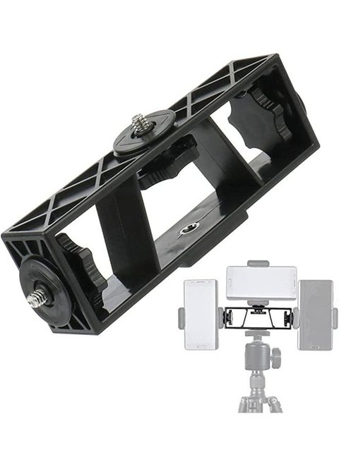 3 in 1 Three Position Multi-Camera Easy Installer Stand Clip Holder with 3 x 1/4 Screws for DSLR Action Camera Mobile Cell Phone Shooting Bracket