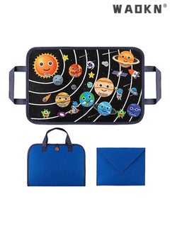 25Pcs Outer Space Travel Felt-Board Story Set Portable Felt Board Solar System Universe Storytelling Planets Astronaut Galaxy Themed Preschool Early Learning Interactive Play Kit for Toddlers