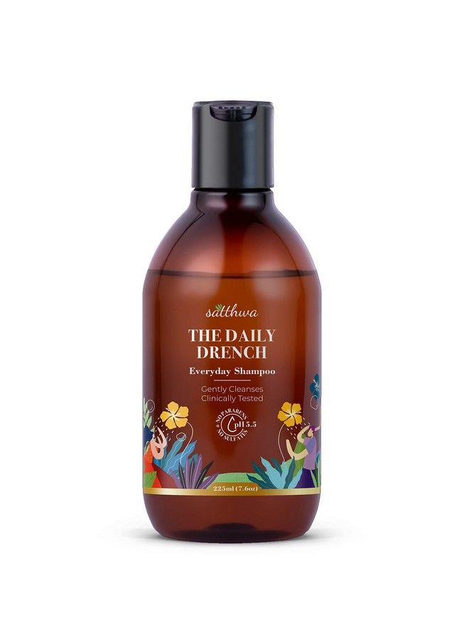 Satthwa Daily Drench Everyday Mild Shampoo Ph 5.5 All Hair Types 225Ml - Image 2