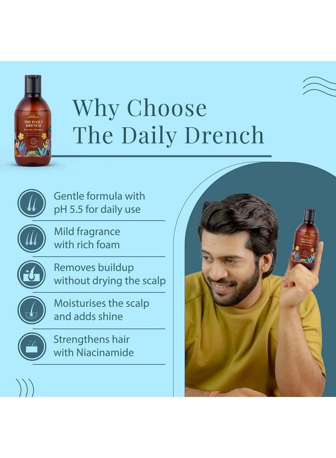 Satthwa Daily Drench Everyday Mild Shampoo Ph 5.5 All Hair Types 225Ml - Image 3