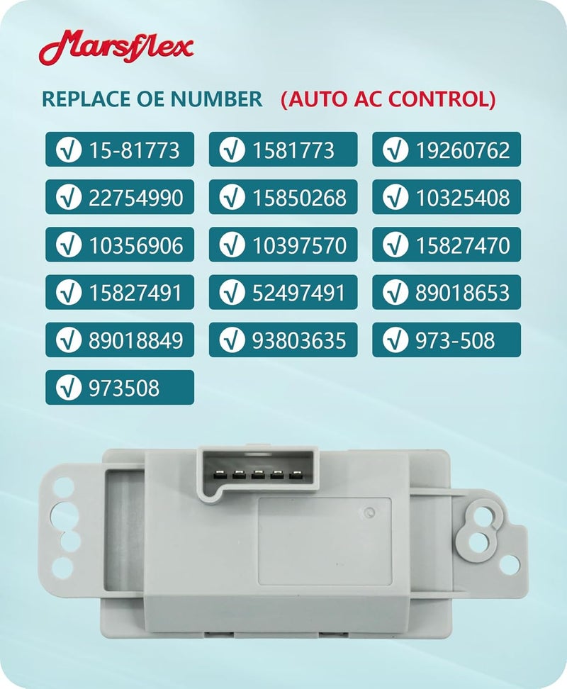 Marsflex Blower Motor Resistor for Chevy and GMC Vehicles (2003-2009) - Image 5