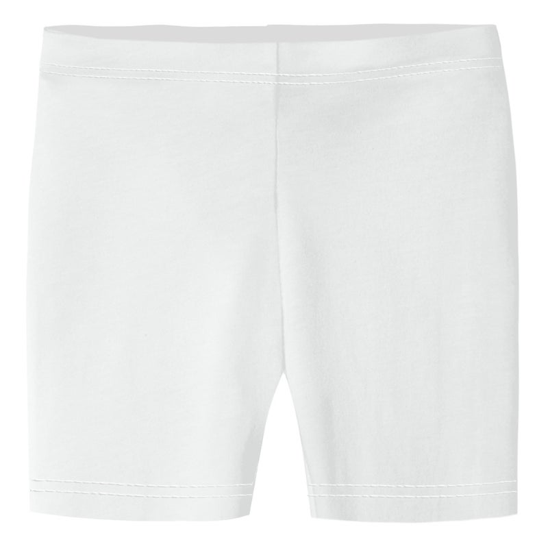 City Threads Made in USA Big Girls Underwear Bike Under Shorts Biker in All Cotton Perfect for SPD and Sensitive Skin Sports Dance School Uniform, White 16 - Image 1