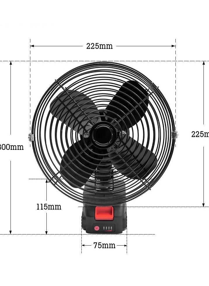 مروحة بطارية واحدة مقاس 8 بوصات  - Image 4