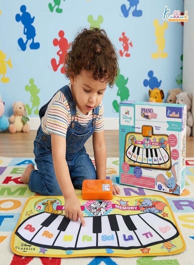 Kriiddaank Disney Piano Music Mat - Electronic Floor Keyboard for Toddlers & Kids | Interactive Musical Dance Playmat with 8 Piano Keys & 3 Function Keys | Educational Learning Toy for Boys & Girls 3+ - Image 2