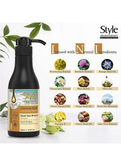 style aromatherapy Professional Repair Shampoo | For Dry, Damaged & Color Treated Hair | Sls/Sles Free, Paraben Free - 400 Ml  - Image 3