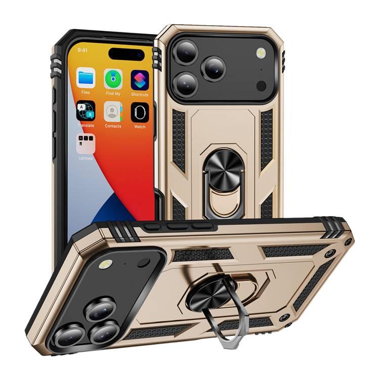 BB غطاء MagSafe بTPU لـ Redmi Note 13 Pro مع حماية من السقوط وحامل قابل للطي مع مقاوم للصدمات مع مغناطيس قوي مع قبضة مضادة للانزلاق باللون Gold مضاد للانزلاق مغناطيسي بوظيفة حامل من. - Image 1