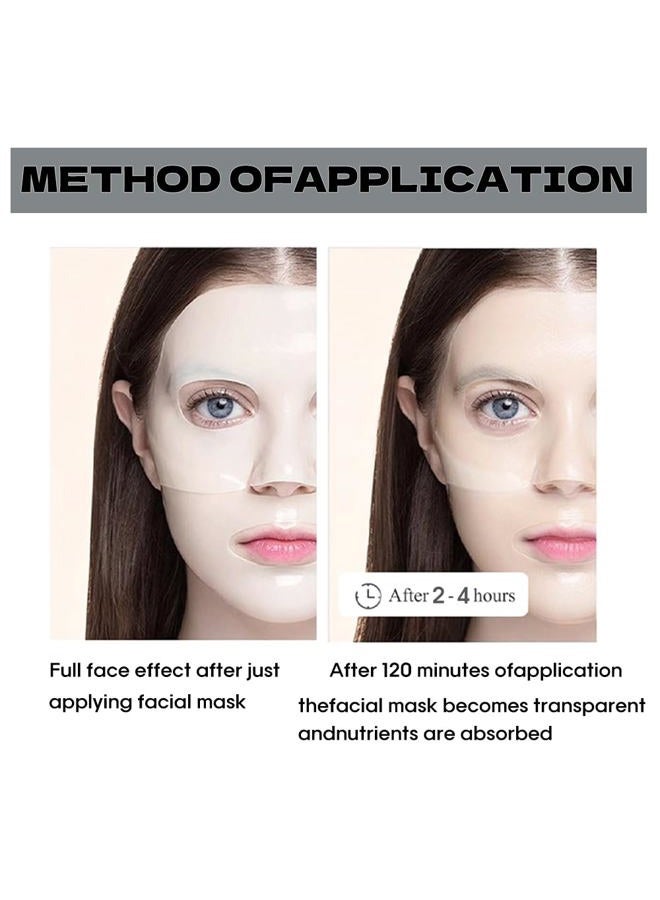 MKBLNP Night Moisturizing Collagen Face Mask (6Pcs/1 Box) Deep Collagen Mask Anti-Wrinkle Lifting Effect - Pure Collagen Films to Improve Elasticity, Firm and - Image 4