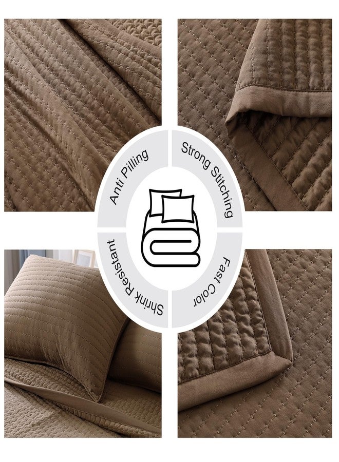 DAWNDIOR Max Oversized California King Quilt Set - 112"x106" Soft Washed 3-Layer Lightweight Bedspread with Multi-Lock Quilting, Minimalist Nordic Bedding, All-Season Quilt Set (1 Quilt + 2 Pillow Shams)Cub - Image 5