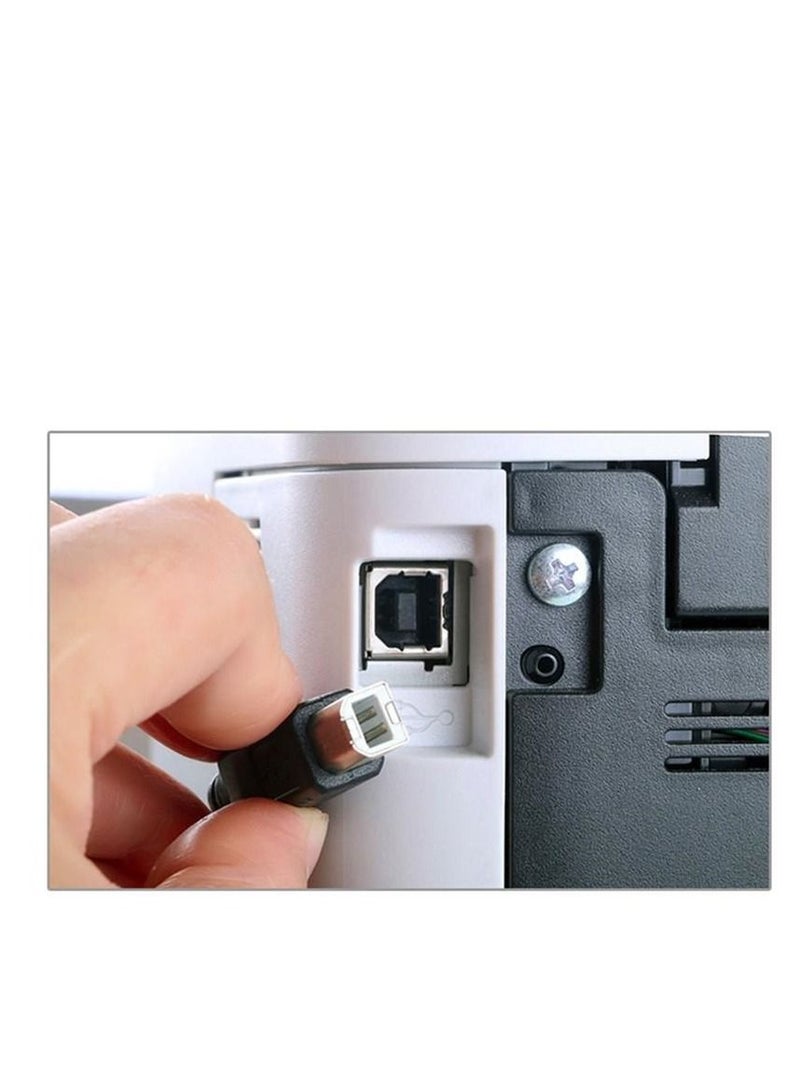 DKURVE USB High Speed 2.0 A To B Male Cable compatible with Canon Brother Samsung Hp Epson Printer Cord - Image 3