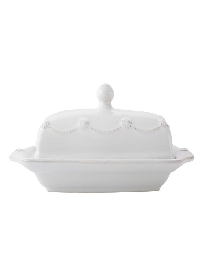 Juliska Berry & Thread Butter Dish - Whitewash - Image 1