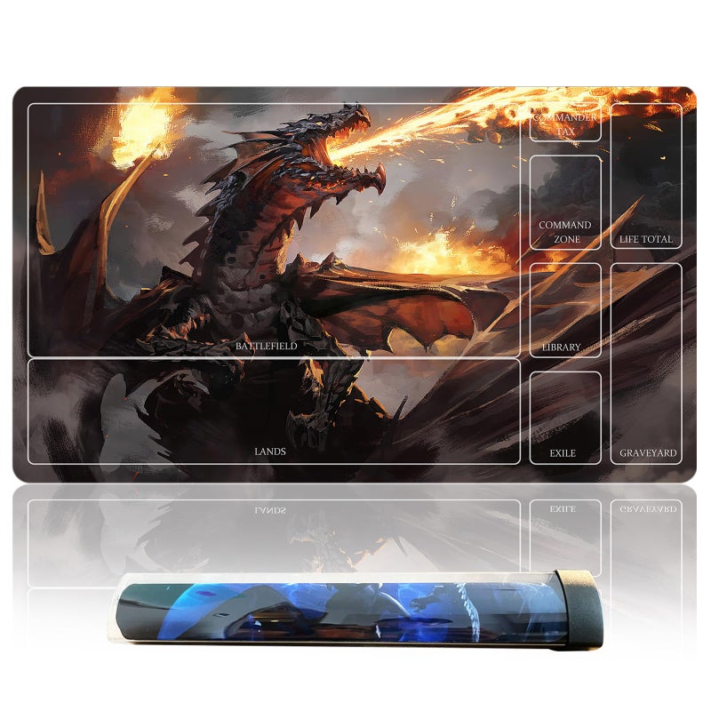 sabermaster TCG playmat Table Mats Size 70X40 cm Mousepad Compatible for MTG RPG CCG Trading Card Game Play mats Original Play Mat Art Designs Accessories 17