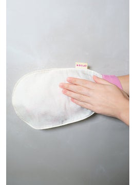 Efsun Bath Shower Scrub Exfoliating Glove 100% Flush Silk For Women, Premium Scrub, Bath Scrub, pink  - Image 4