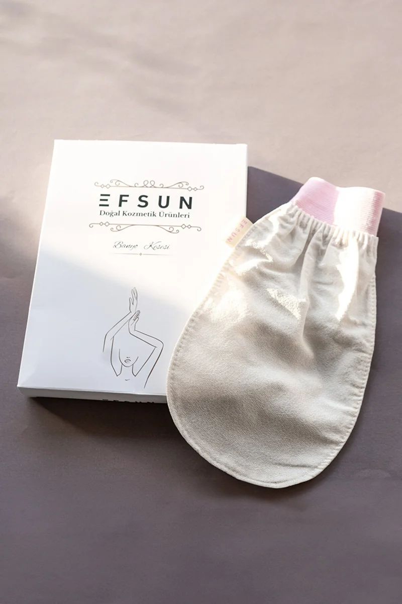 ايفسون Bath Shower Scrub Exfoliating Glove 100% Flush Silk For Women, Premium Scrub, Bath Scrub, pink