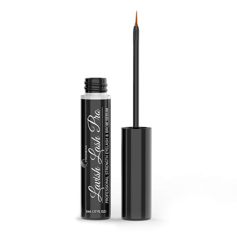 Pronexa Lavish Lash Pro by Pronexa Hairgenics Professional Strength Eyelash  Eyebrow Growth Serum Over 20 Active Growth Promoting Ingredients for the Longest Fullest Lashes  Brows 5mL 6 Month Supply 