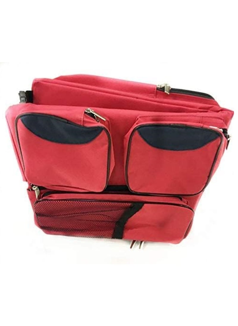 Generic - 2 in 1 Foldable Baby Bed with Red Travel Bag by Another Brand for a Comfortable Sleeping Experience on the Go - Image 1