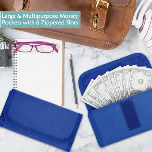 VOCHIC Money Wallet, Money Organizer for Cash with 6 Pocket,Money Bags, Money Pouch,Cash Organizer, Cash Bag, Small Travel Money Holder for Budgeting, Receipt and Tips, for Gifts - Image 5