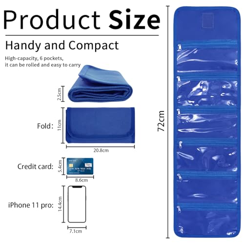 VOCHIC Money Wallet, Money Organizer for Cash with 6 Pocket,Money Bags, Money Pouch,Cash Organizer, Cash Bag, Small Travel Money Holder for Budgeting, Receipt and Tips, for Gifts - Image 4