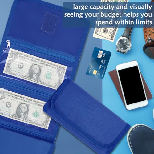 VOCHIC Money Wallet, Money Organizer for Cash with 6 Pocket,Money Bags, Money Pouch,Cash Organizer, Cash Bag, Small Travel Money Holder for Budgeting, Receipt and Tips, for Gifts - Image 2