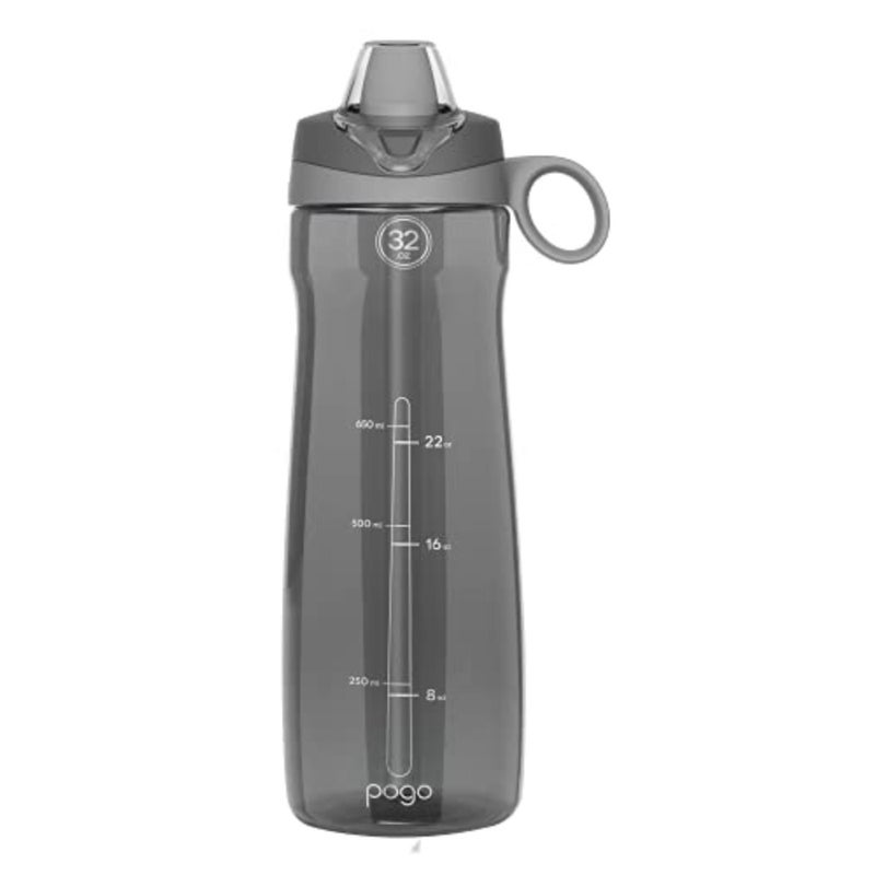 Plastic Water Bottle with Chug Lid and Carry Handle, Reusable, BPA Free, Dishwasher Safe, Perfect for Travel, School, Outdoors, and Gym, 18oz 64oz - Image 1