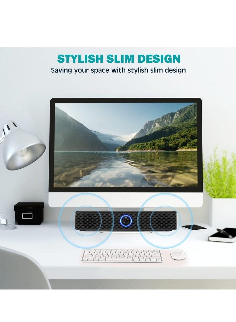 Speakers Usb-Powered Wired Bluetooth Stereo Desktop Speakers For Laptops Tablets  - Image 5