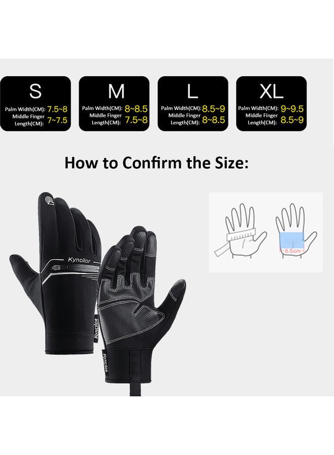NIBEMINENT Pair Of Sensitive Screen Touching Waterproof Back Zipper Gloves S  - Image 4