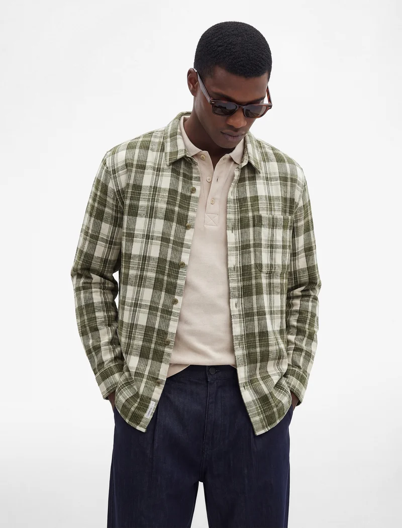 كوتون Flannel Shirt