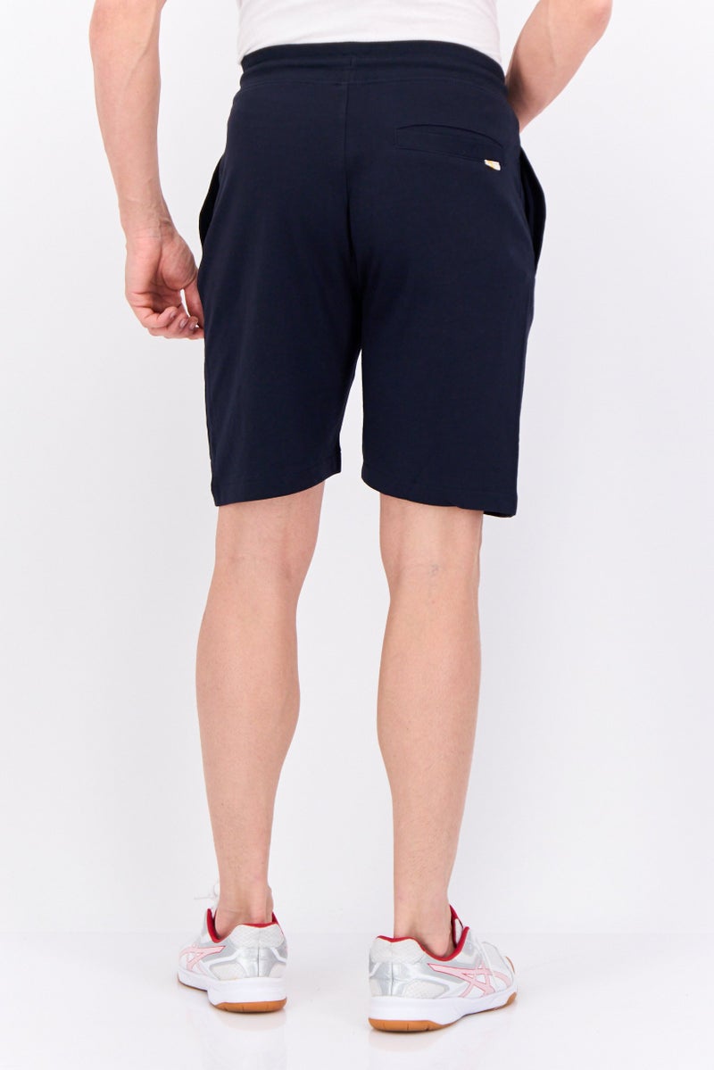 Gazzarrini شورتات أساسية للرجال بشعار العلامة التجارية، كحلي - Image 4