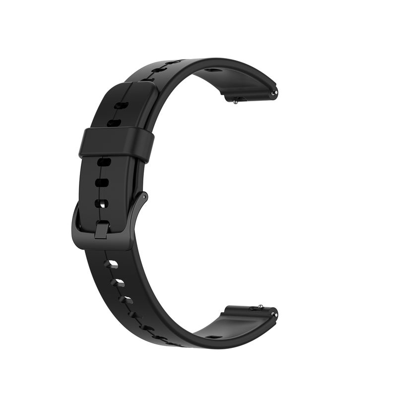 erorex For Huawei Band 3 Solid Color Silicone Watch Band(Black) - Image 2