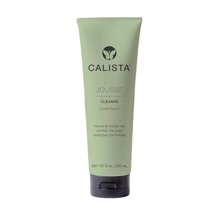 Calista JOUSSE Cleanse Scalp Exfoliating Shampoo – Sulfate-Free, Strengthens & Protects with Keratin Amino Acids, Rice Protein & Botanicals – Color Safe, UV Protection – Honeymint Blend (8 oz) - Image 1