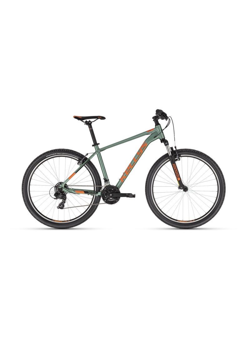 KELLYS KELLYS SPIDER 10 Mountain Bike 27.5" – 21-Speed Shimano, SR SUNTOUR Fork, V-Brake – Lightweight Aluminium Frame – Green & Neon Yellow – Men’s MTB Bicycle - Image 3