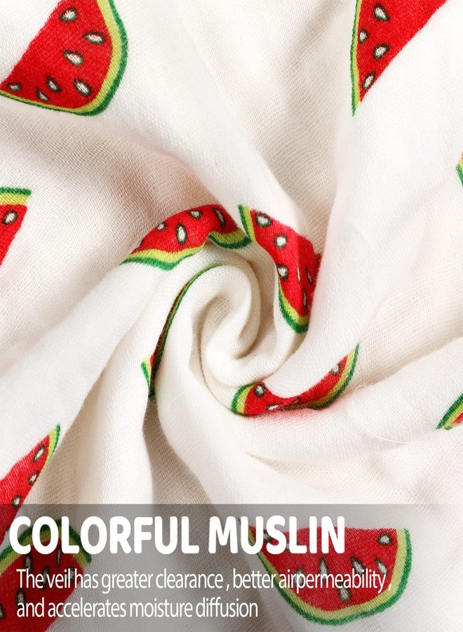 Chumia 20 Pack Muslin Baby Burp Cloths Large 20 x 10 Inches Cotton Baby Burp Rags Towel and Washcloths Face Towels 6 Layers Super Absorbent for Infant Shower,20 Styles - Image 3