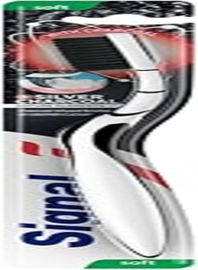 Signal Silver Charcoal for 2x better cleaning Toothbrush 1PC