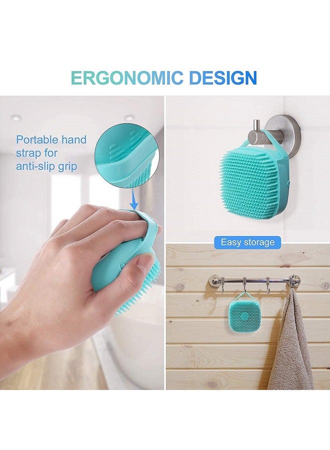 VATSAL Silicone Soft Bath Body Brush with Shampoo Dispenser Scrubber-use in Shower Deep Cleaning Gentle Scrub Massage for Children, Men Women (multicolor) - Image 4