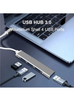 Generic USB C Hub 4 Port USB 3.0 - aluminum alloy - Ultra Slim  - Image 3