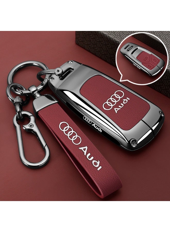 Audi 2025 Audi Q5L special key set luxury 2024 A4L premium car key all inclusive protective case for men and women General Motors keychain - Image 1