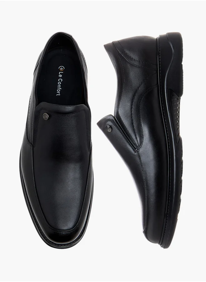 لو كونفورت Solid Slip-On Loafers