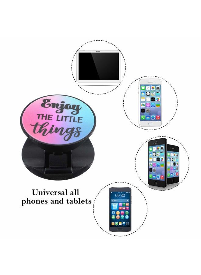 Frienda 6 Pieces Foldable Expanding Stand Holder Inspirational Quote Phone Grip Socket Holder Finger Stand Holder Kickstand Grip for Smartphone and Tablets - Image 5