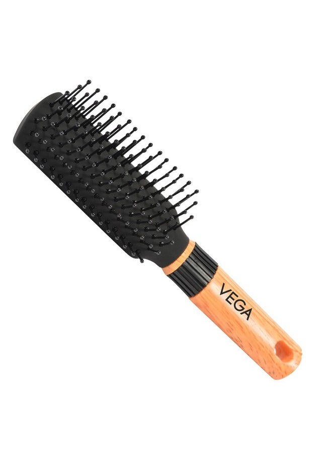 Vega Mini Flat Hair Brush (India'S No. 1* Hair Brush Brand) For Men & Women (R5-Fb)  - Image 1